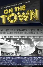 On the Town production poster