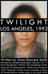 Twilight: Los Angeles, 1992 production poster
